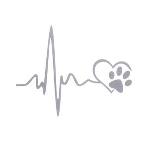 5/$30 🐾 Heartbeat Paw Decal 🐾